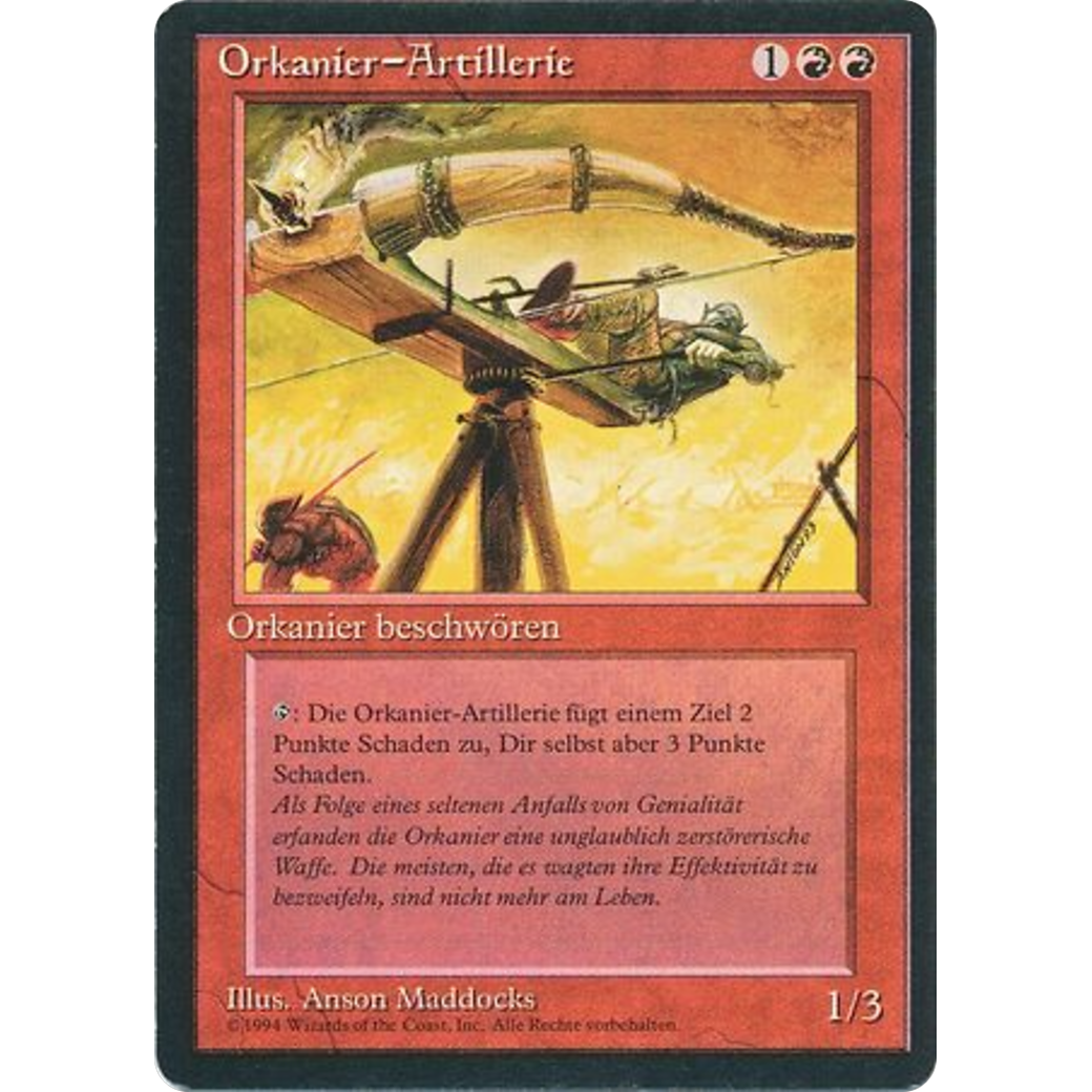 MTG Singles - Orcish Artillery - Foreign Black Bordered - German - Regular