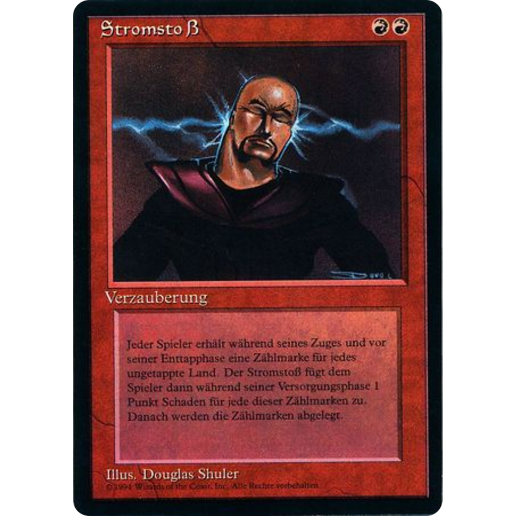 MTG Singles - Power Surge - Foreign Black Bordered - German - Regular