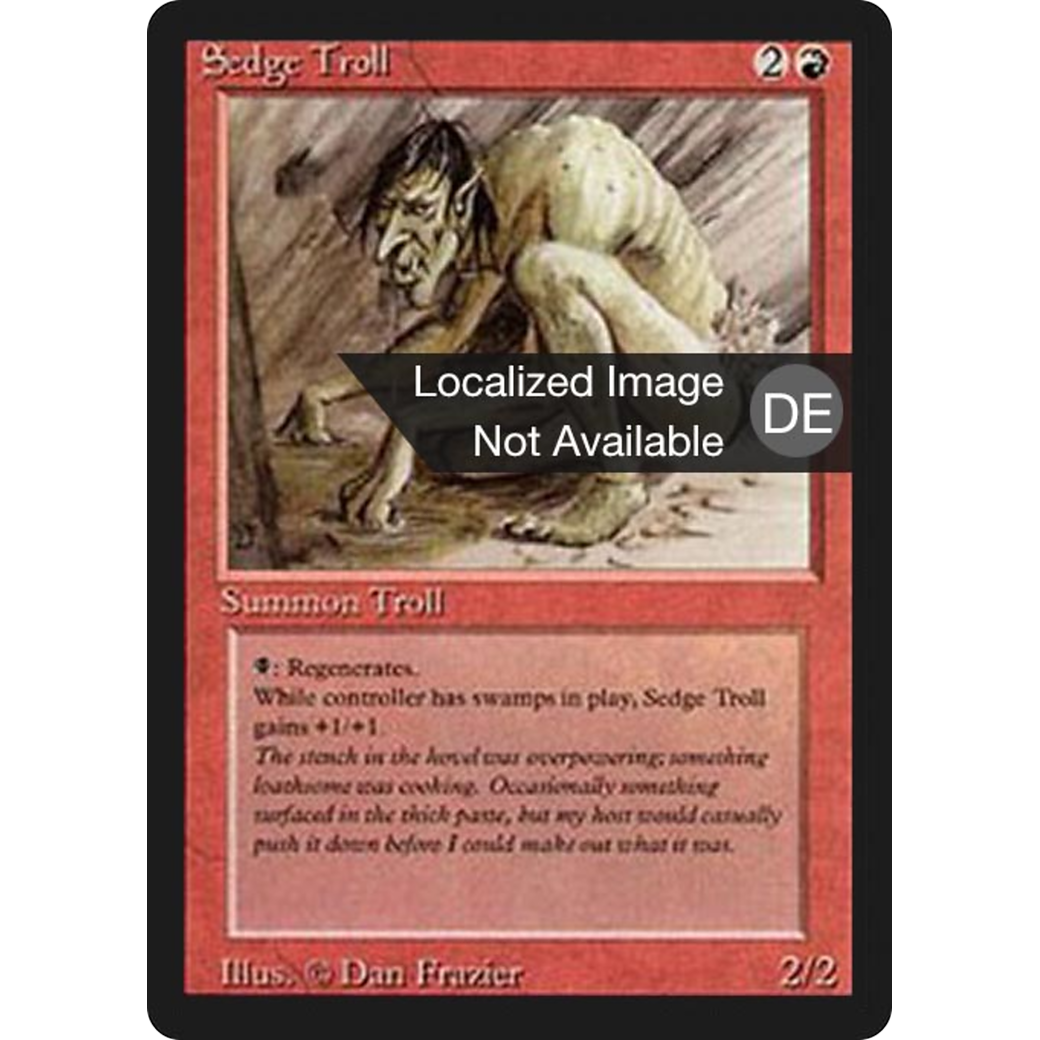 MTG Singles - Sedge Troll - Foreign Black Bordered - German - Regular