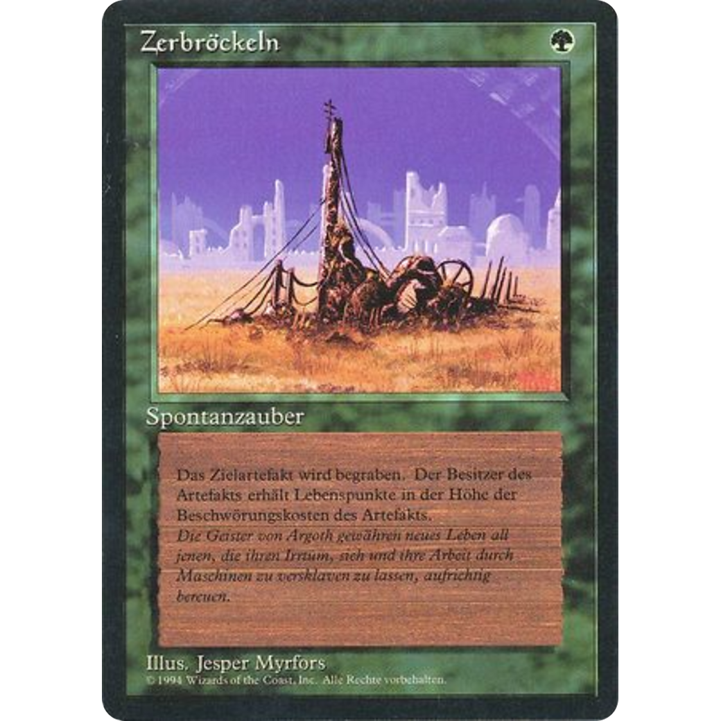MTG Singles - Crumble - Foreign Black Bordered - German - Regular