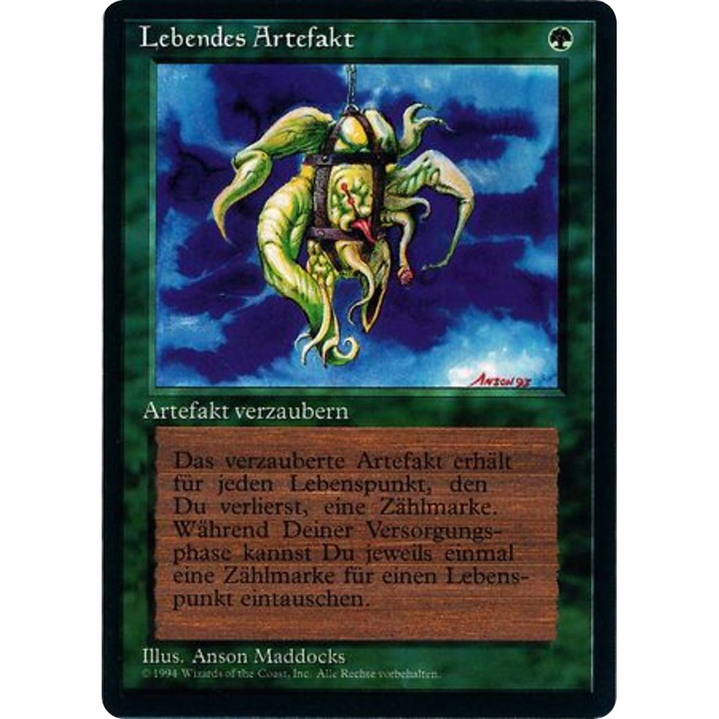 MTG Singles - Living Artifact - Foreign Black Bordered - German - Regular