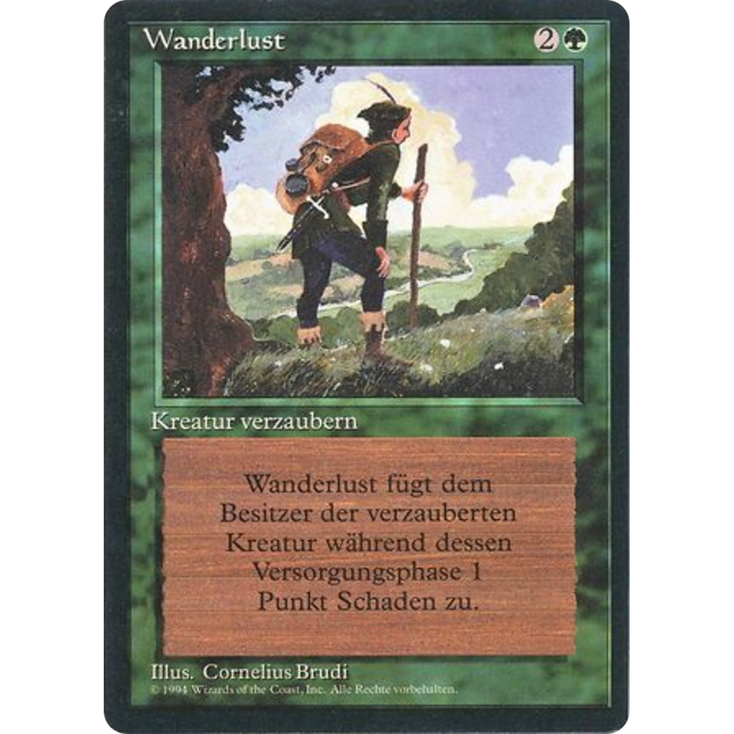 MTG Singles - Wanderlust - Foreign Black Bordered - German - Regular