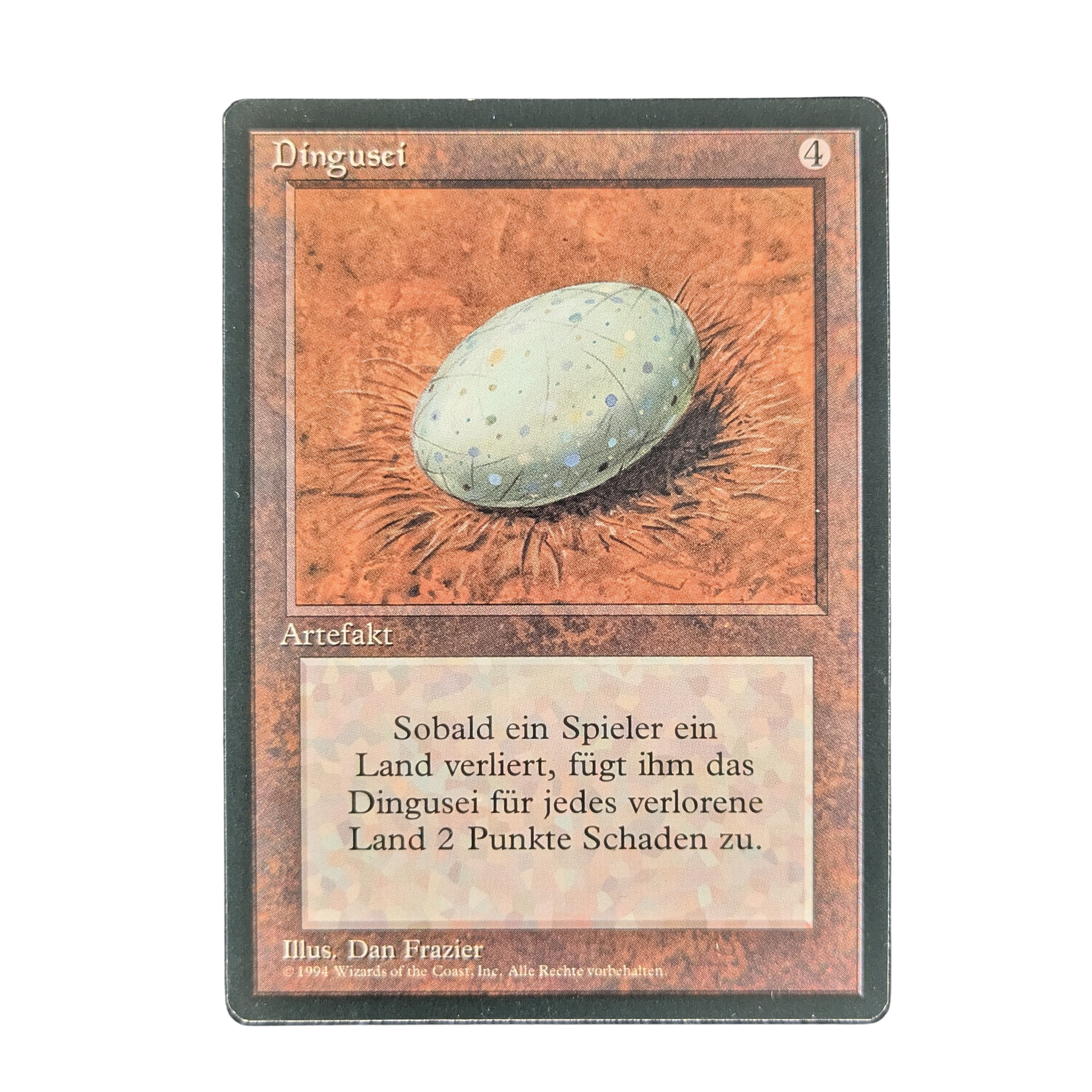 Dingus Egg - Foreign Black Bordered - German