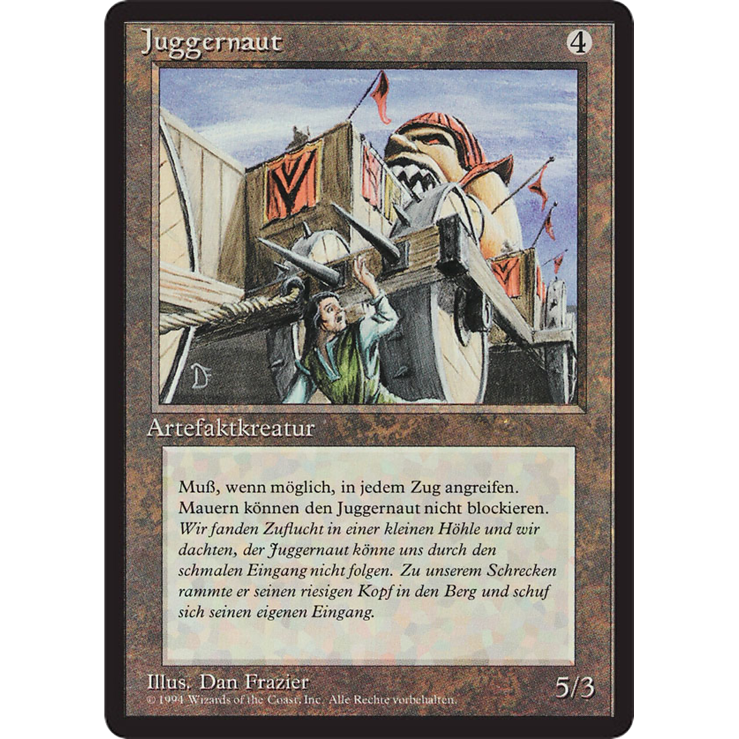 MTG Singles - Juggernaut - Foreign Black Bordered - German - Regular