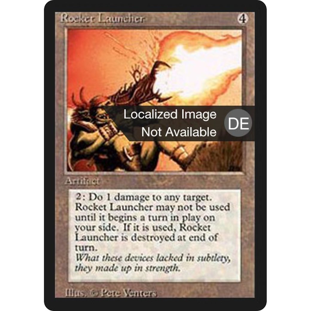 MTG Singles - Rocket Launcher - Foreign Black Bordered - German - Regular