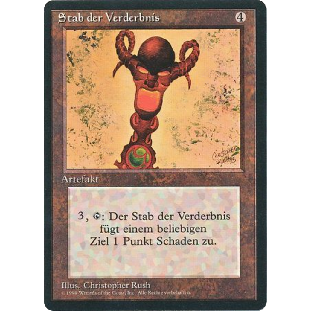 MTG Singles - Rod of Ruin - Foreign Black Bordered - German - Regular
