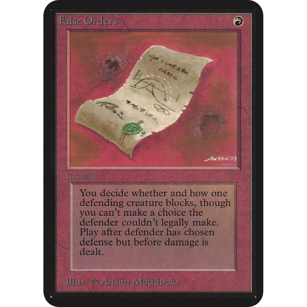 MTG Singles - False Orders - Alpha - NM