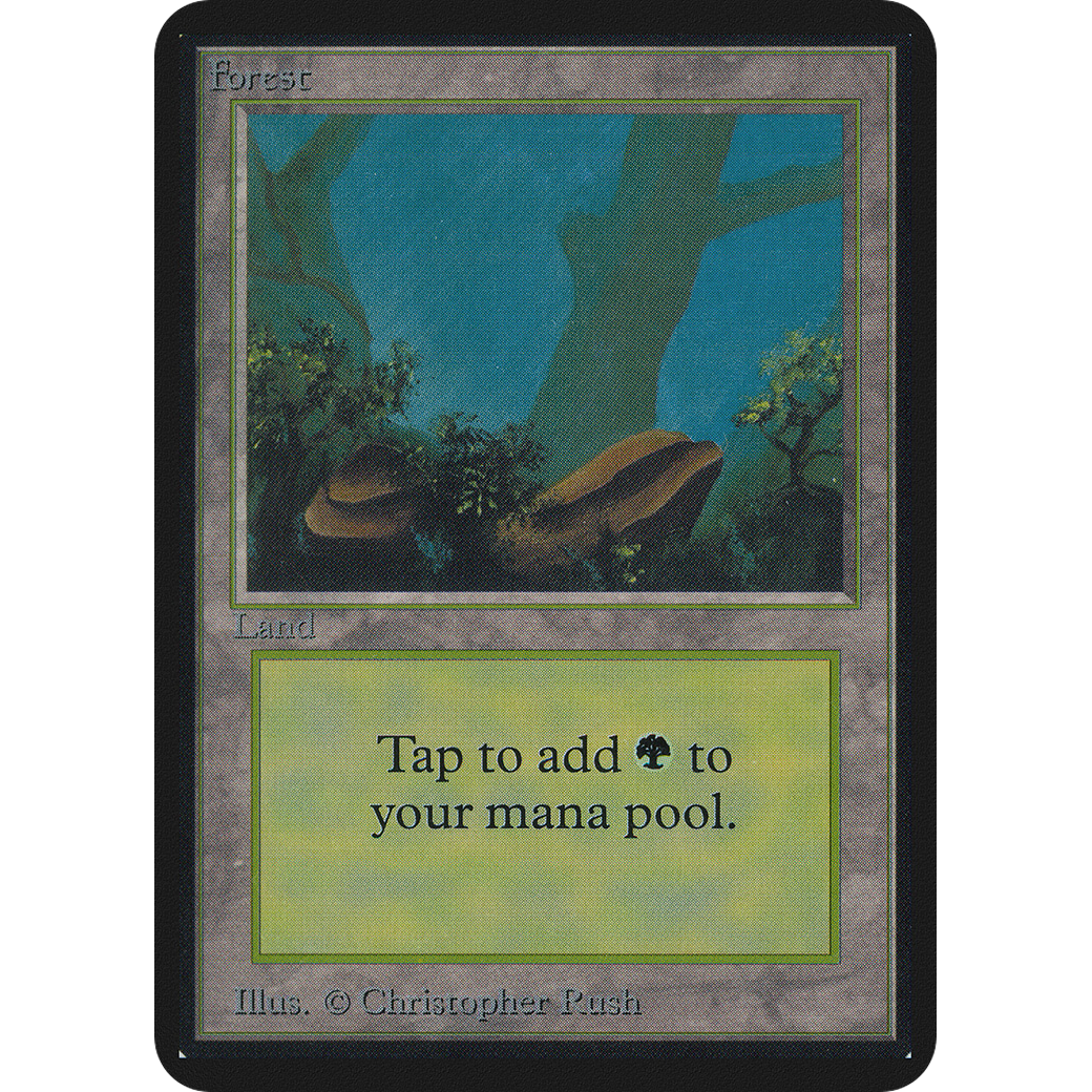MTG Singles - Forest (V.1) - Alpha - NM