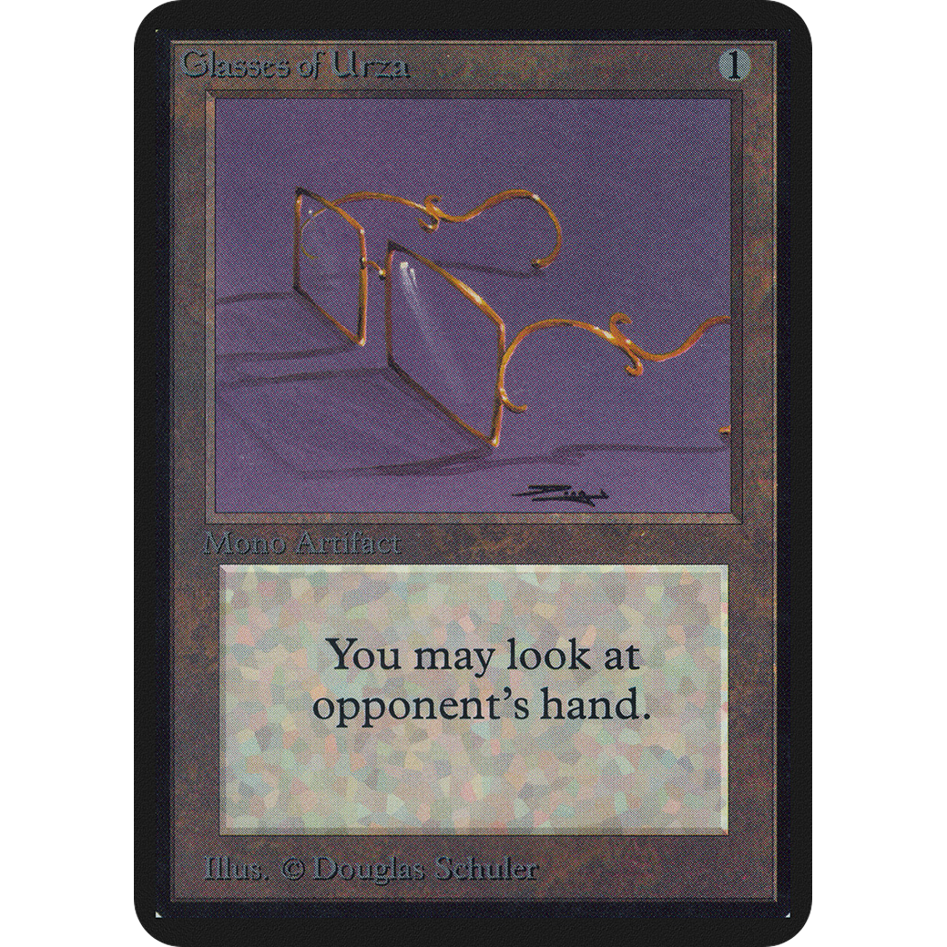 Magic the Gathering Glasses of Urza - Alpha NM
