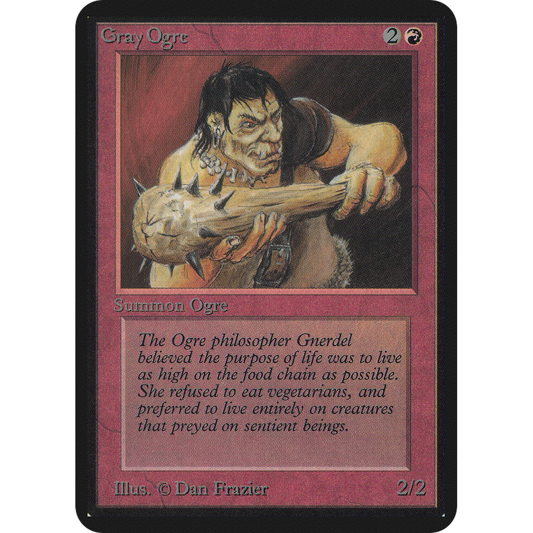 MTG Singles - Gray Ogre - Alpha - NM