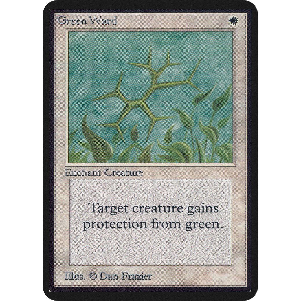 MTG Singles - Green Ward - Alpha - NM