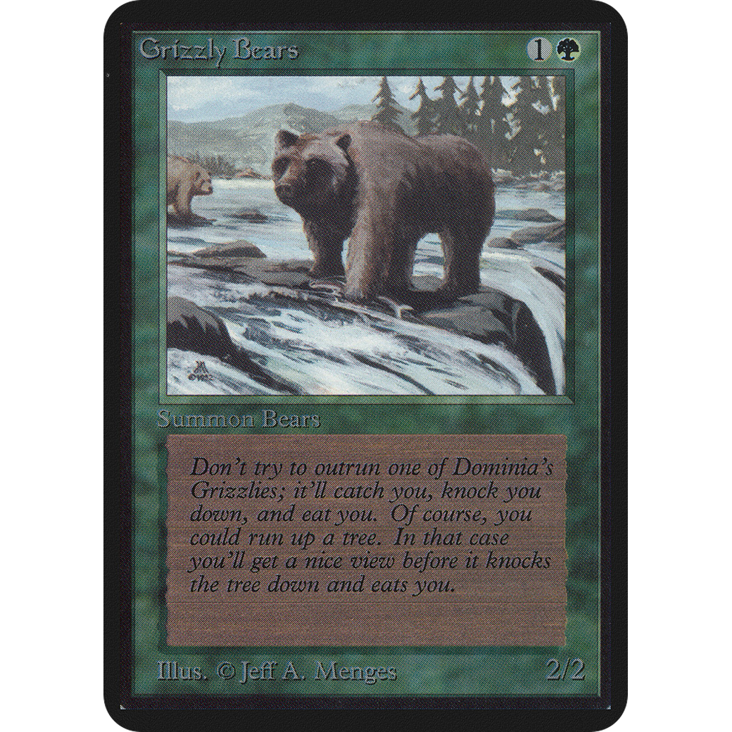 Magic the Gathering Grizzly Bears - Alpha NM