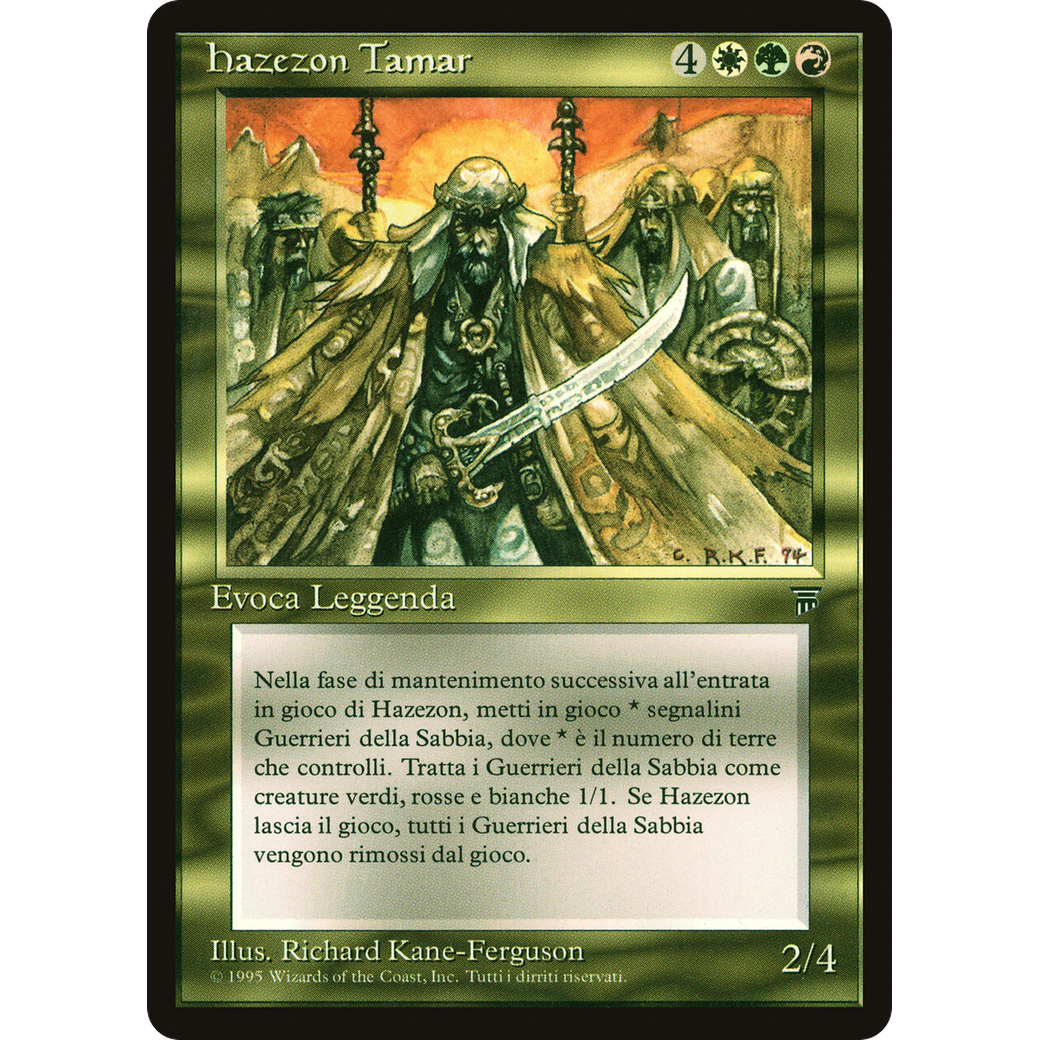 italian mtg cards Hazezon Tamar