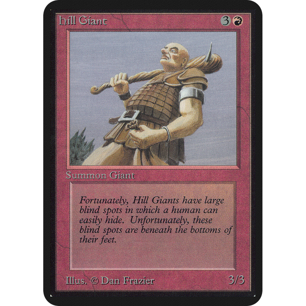MTG Singles - Hill Giant - Alpha - NM