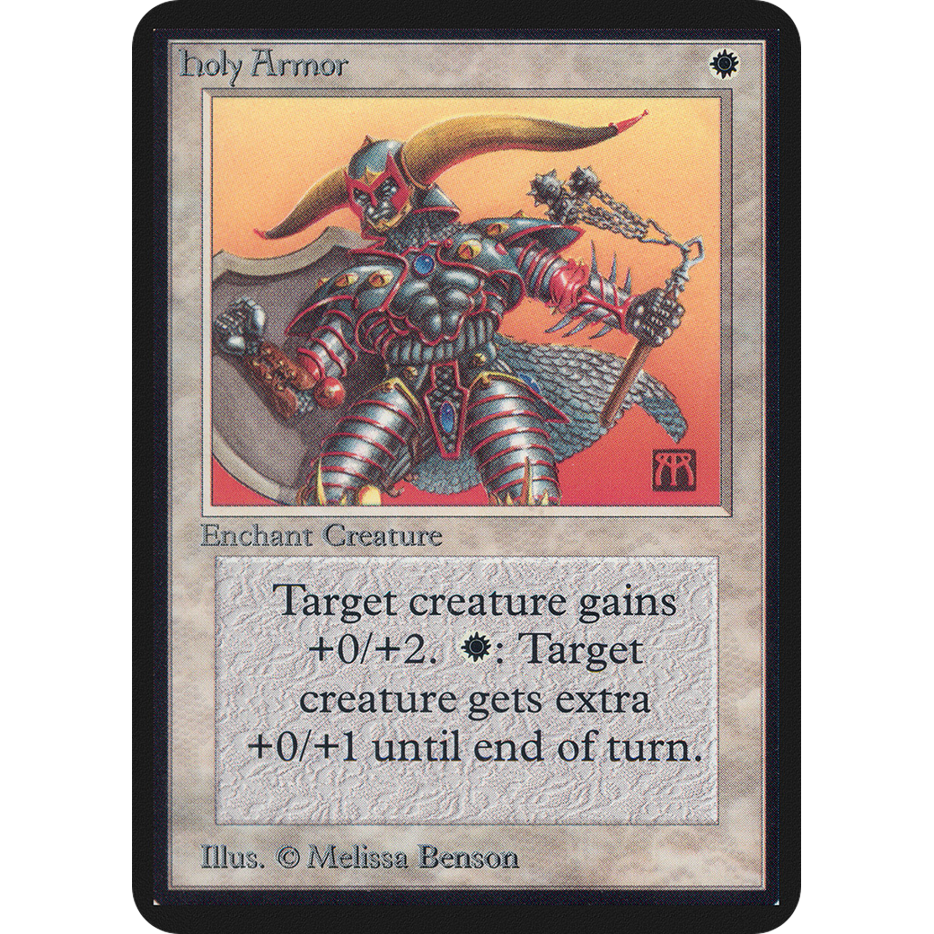 MTG Singles - Holy Armor - Alpha - NM