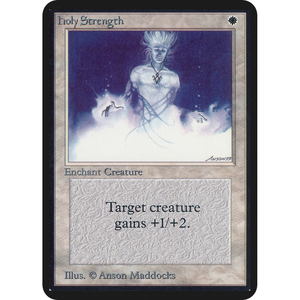 MTG Singles - Holy Strength - Alpha - NM