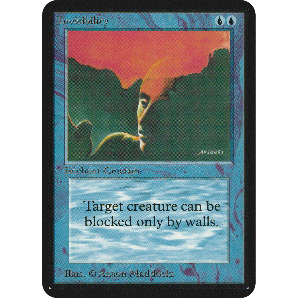 MTG Singles - Invisibility - Alpha - NM