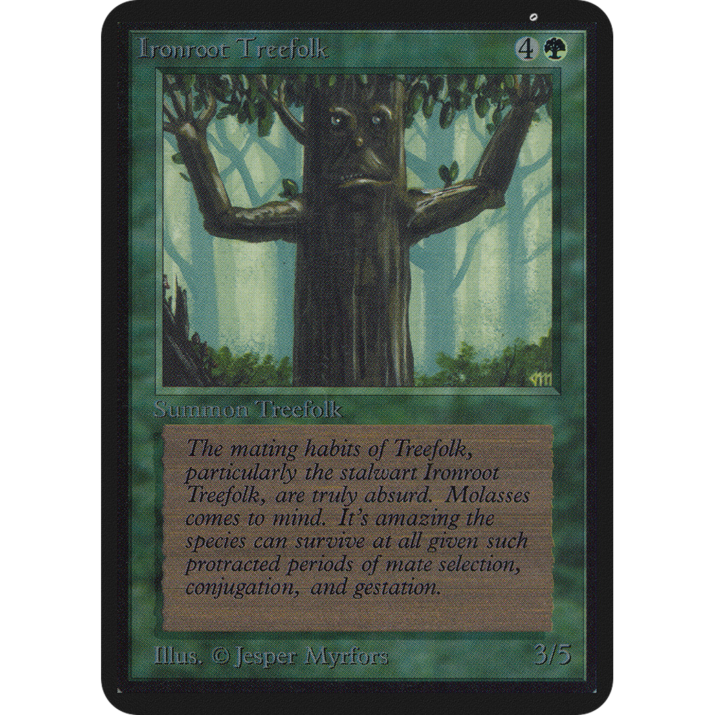 MTG Singles - Ironroot Treefolk - Alpha - NM