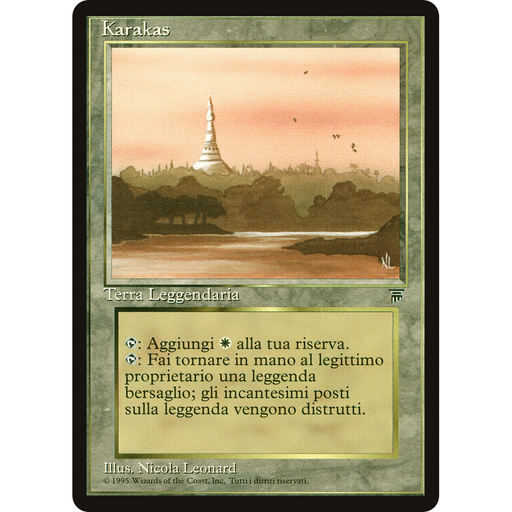 MTG Singles - Karakas - Legends Italian - NM