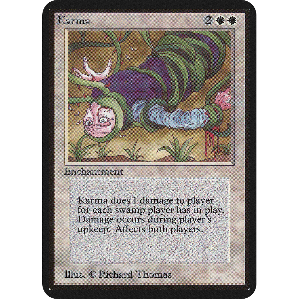 Magic the Gathering Karma - Alpha NM