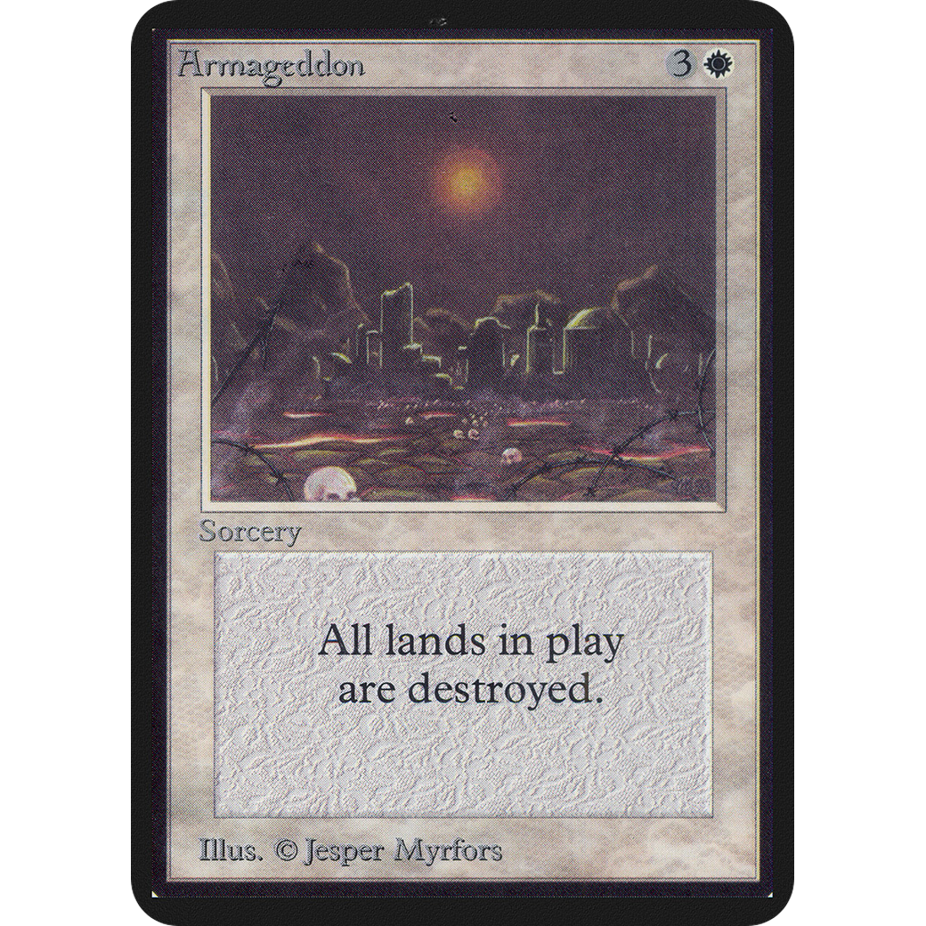mtg armageddon card Armageddon