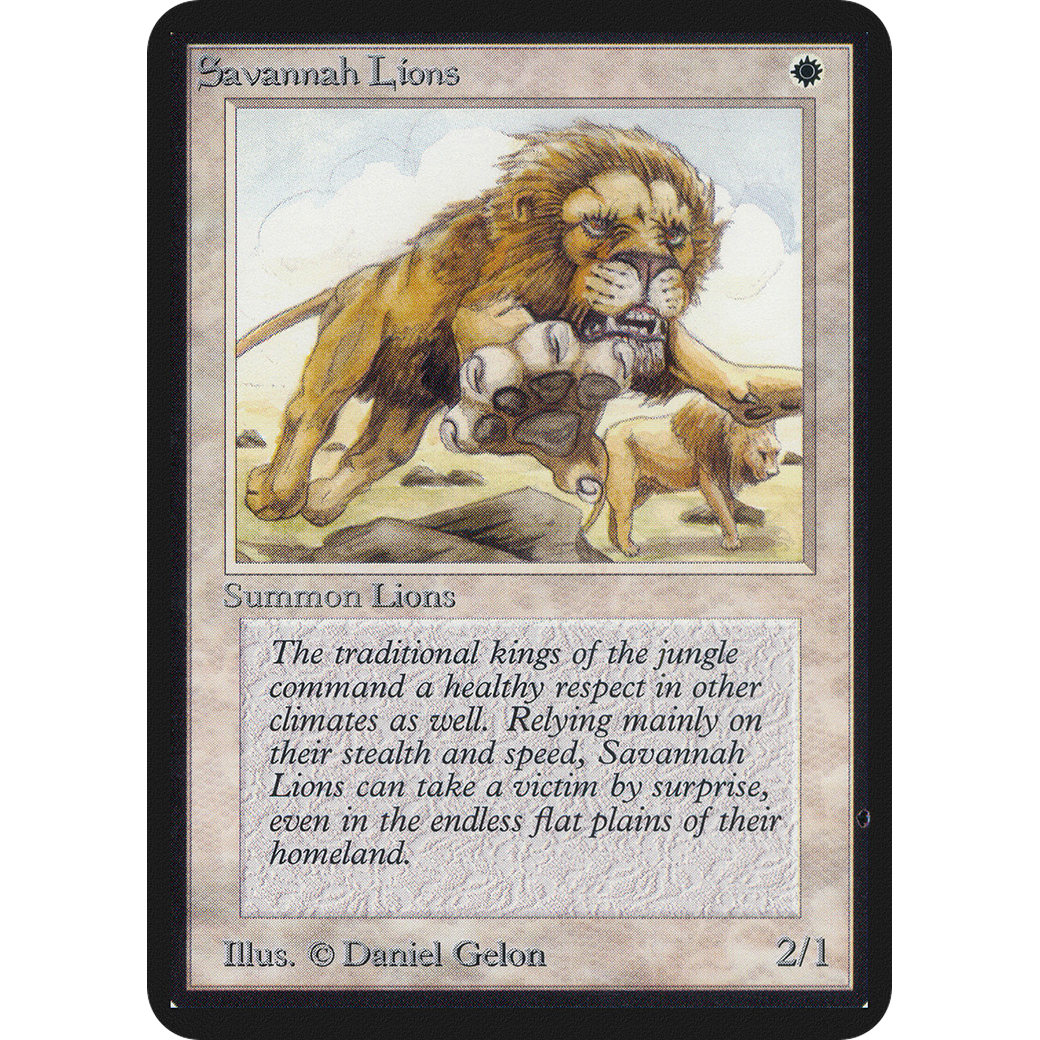 MTG Singles - Savannah Lions - Alpha -