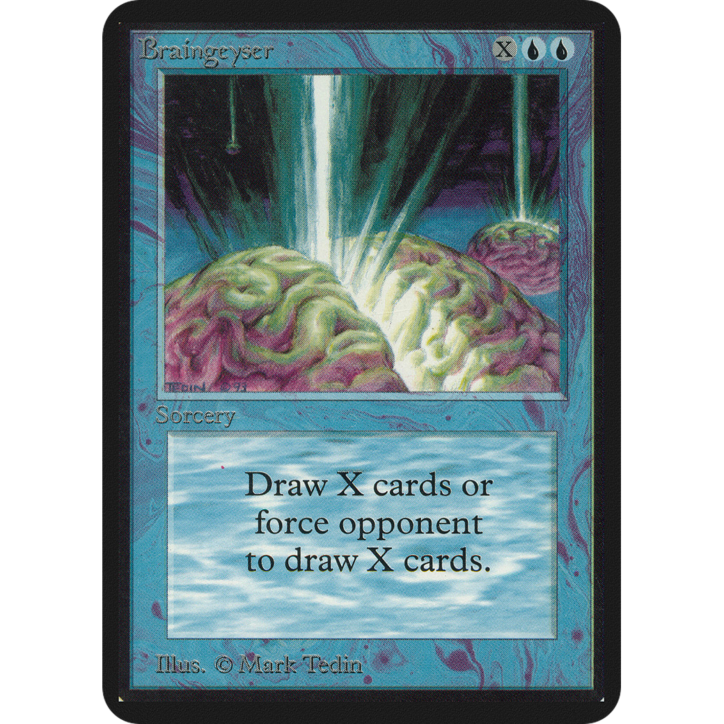 MTG Singles - Braingeyser - Alpha -