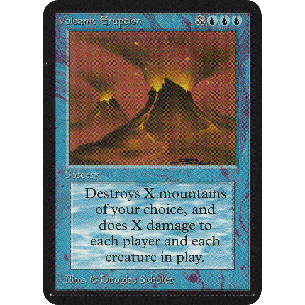 MTG Volcanic  3ED 1枚目 Volcanic Eruption - Alpha