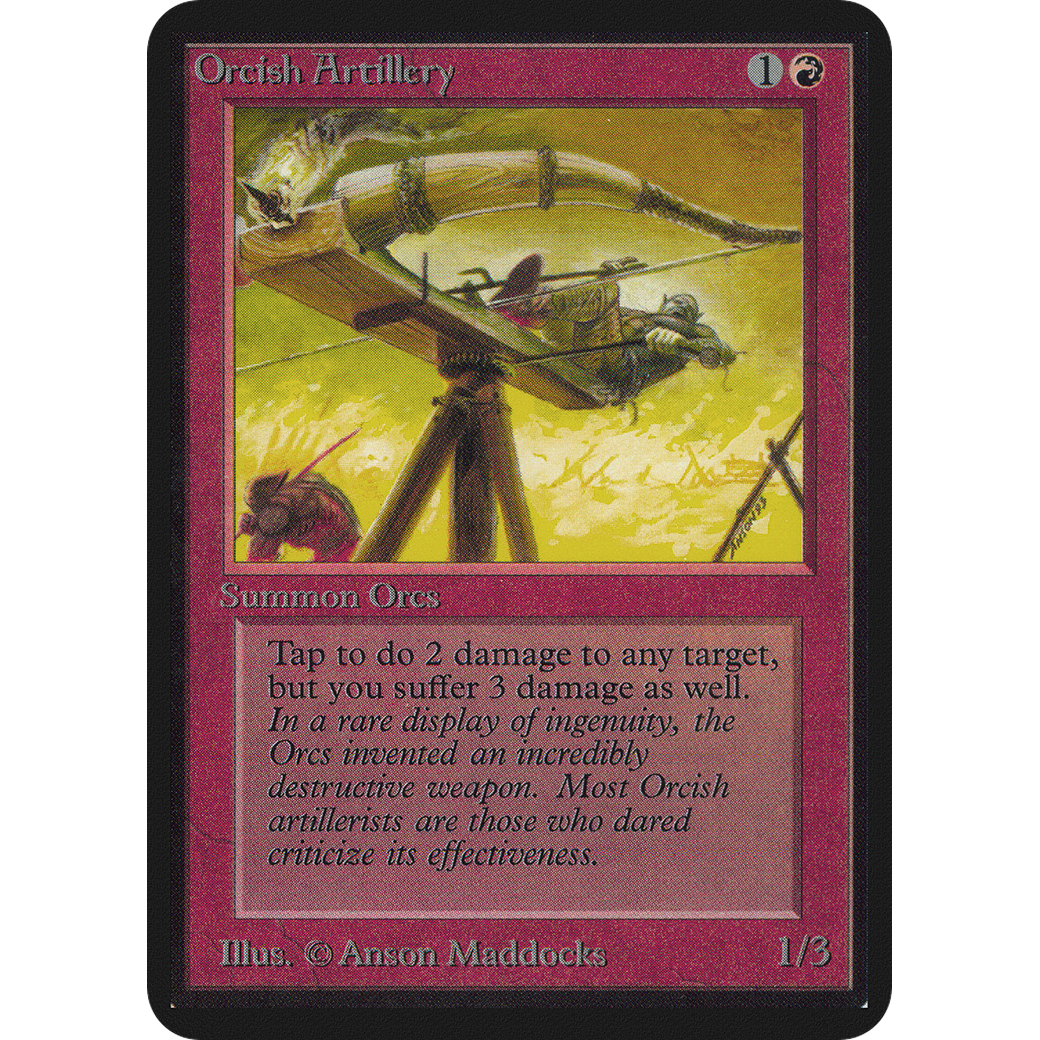 MTG Singles - Orcish Artillery - Alpha -