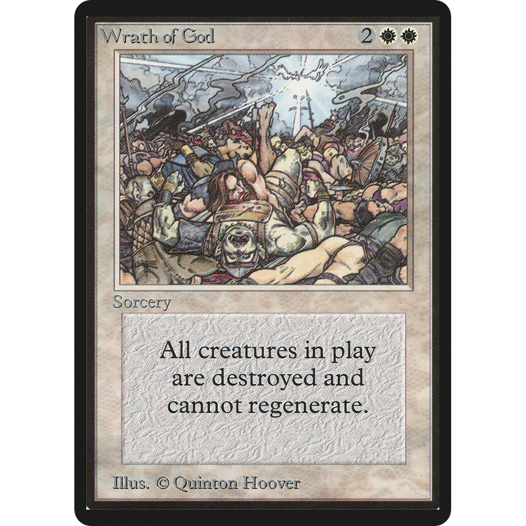 MTG Singles - Wrath of God - Beta -