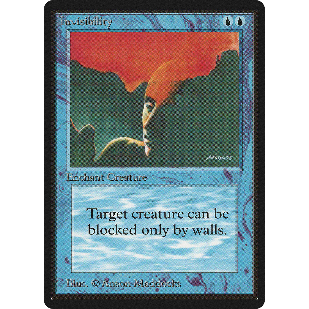 MTG Singles - Invisibility - Beta - Regular