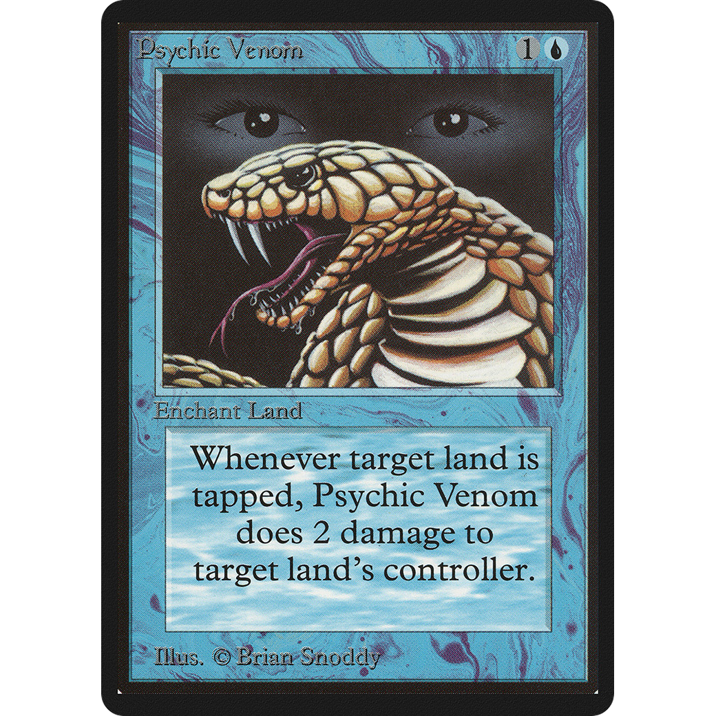 MTG Singles - Psychic Venom - Beta - Regular
