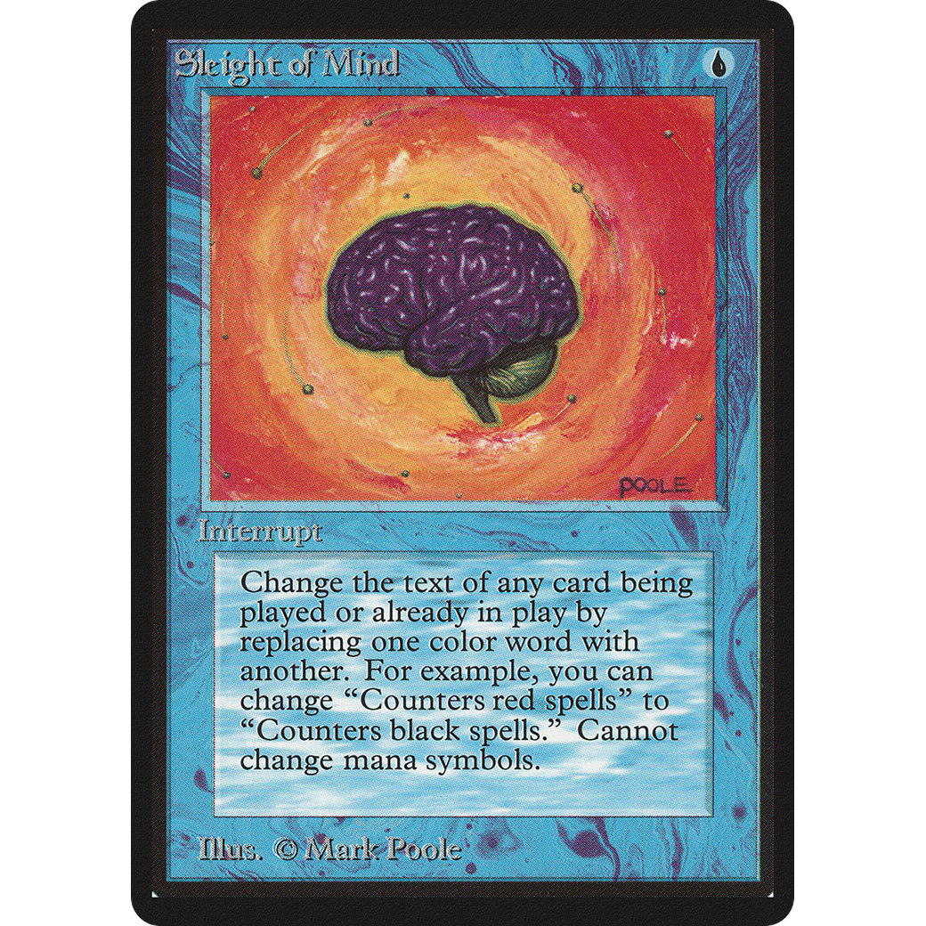 MTG Singles - Sleight of Mind - Beta - Regular