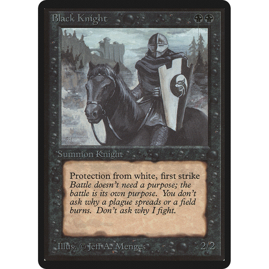 MTG Singles - Black Knight - Beta - Regular