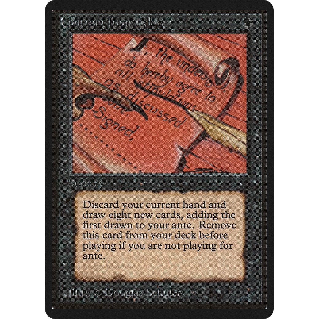 ante cards mtg Contract from Below