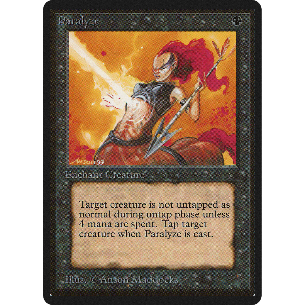 MTG Singles - Paralyze - Beta - Regular