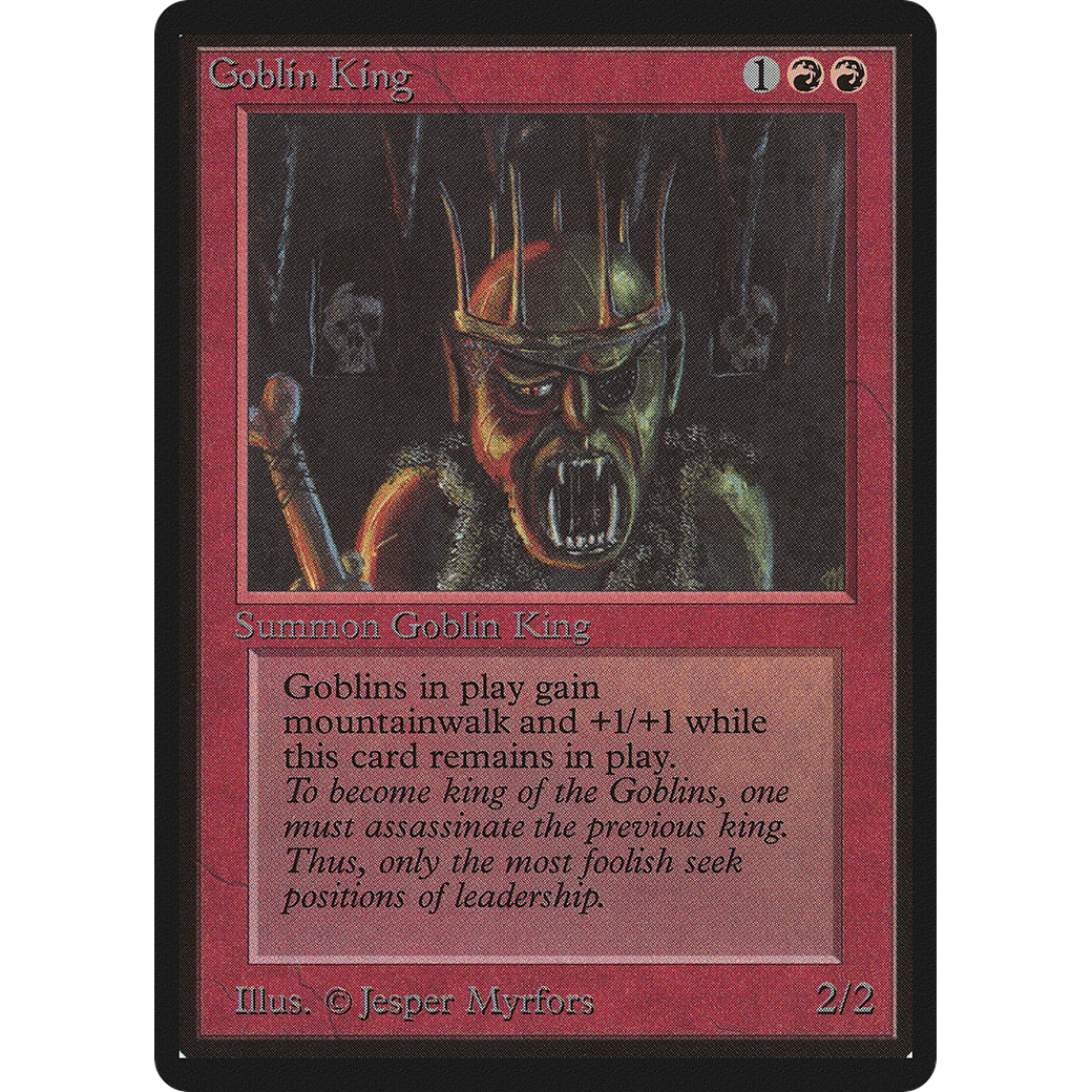 MTG Singles - Goblin King - Beta -