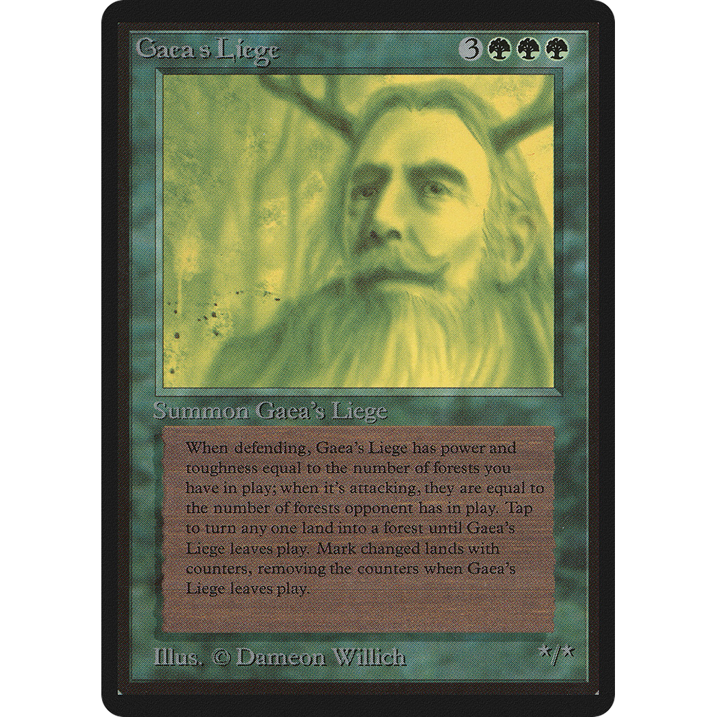MTG Singles - Gaea's Liege - Beta - Regular