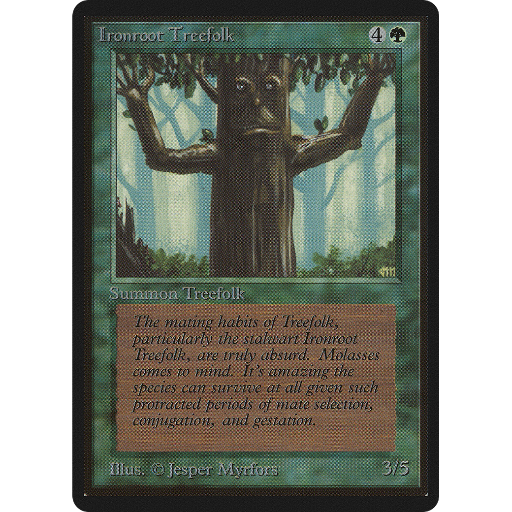 treefolk cards mtg Ironroot When Abominable Treefolk enters the battlefield Seeing the Forest for the