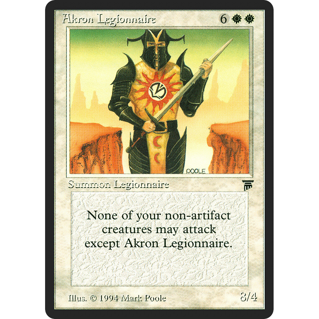 MTG Singles - Akron Legionnaire - Legends - Regular