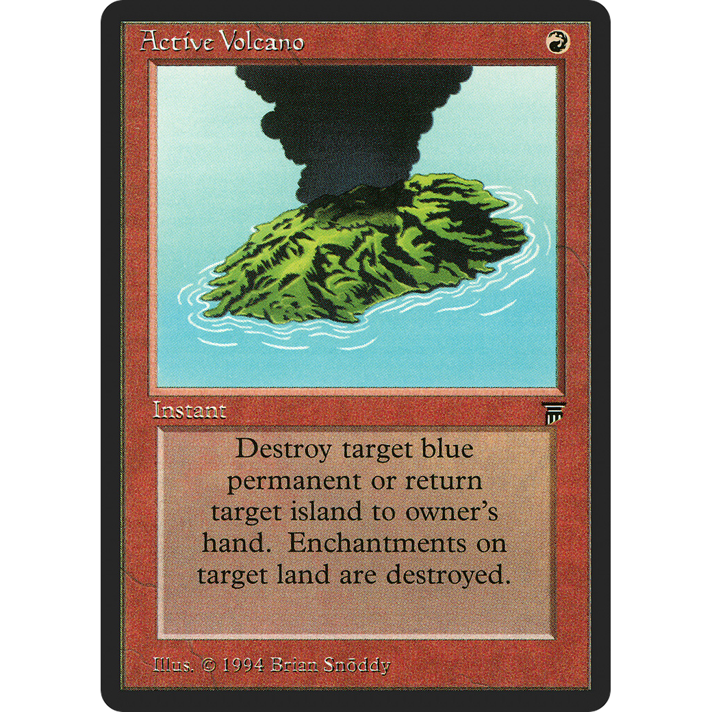 MTG Singles - Active Volcano - Legends - Regular
