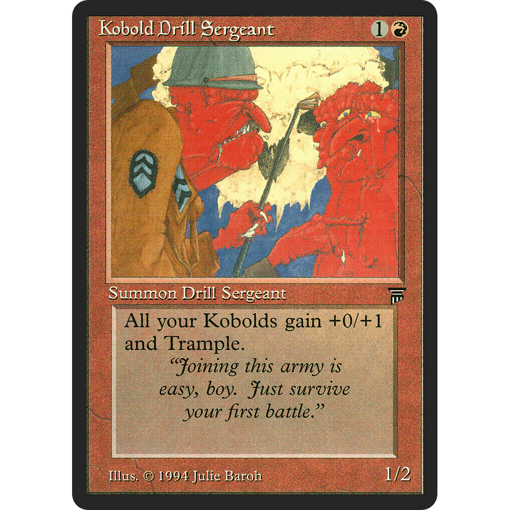 MTG Singles - Kobold Drill Sergeant - Legends - Regular