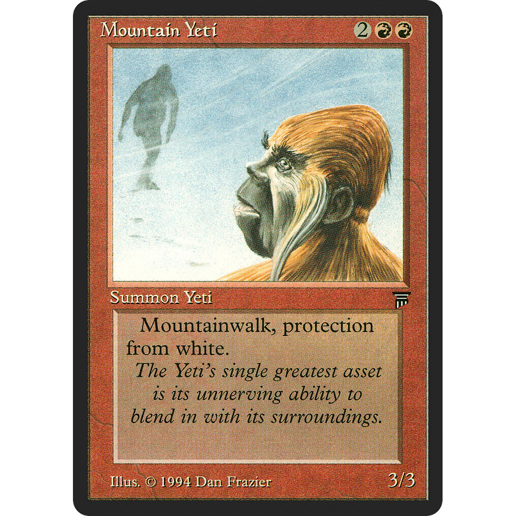 MTG Singles - Mountain Yeti - Legends - Regular