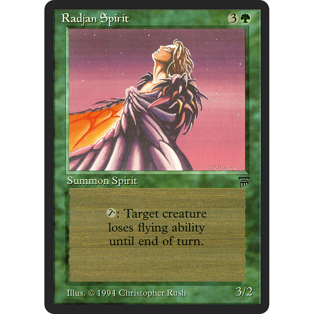 mtg summon legend cards Radjan Spirit