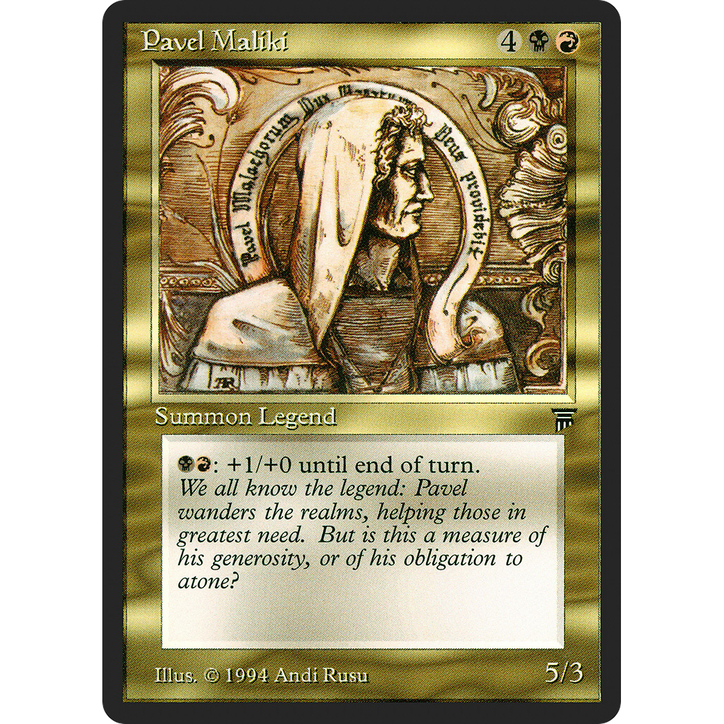 MTG Singles - Pavel Maliki - Legends - Regular