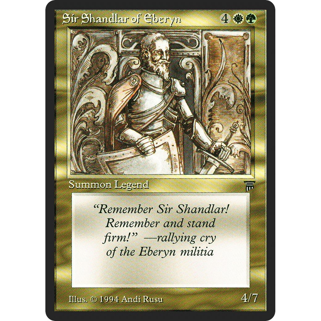 MTG Singles - Sir Shandlar of Eberyn - Legends - Regular