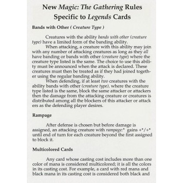MTG Singles - Rules Tip: Legends Cards - Regular