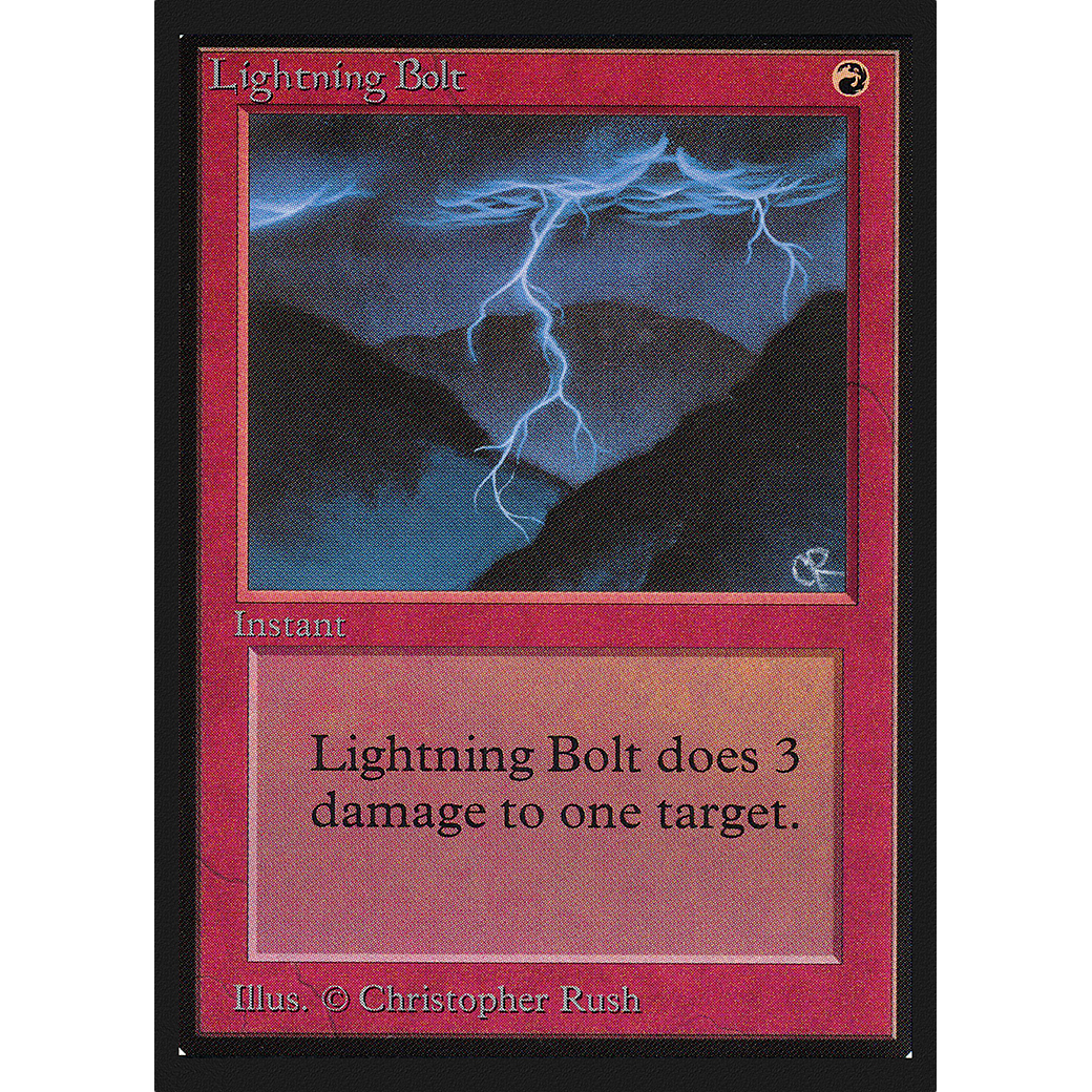MTG Singles - Lightning Bolt - International Edition - NM