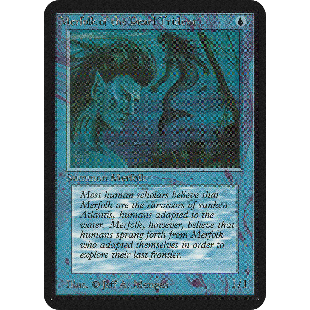 MTG Singles - Merfolk of the Pearl Trident - Alpha - NM