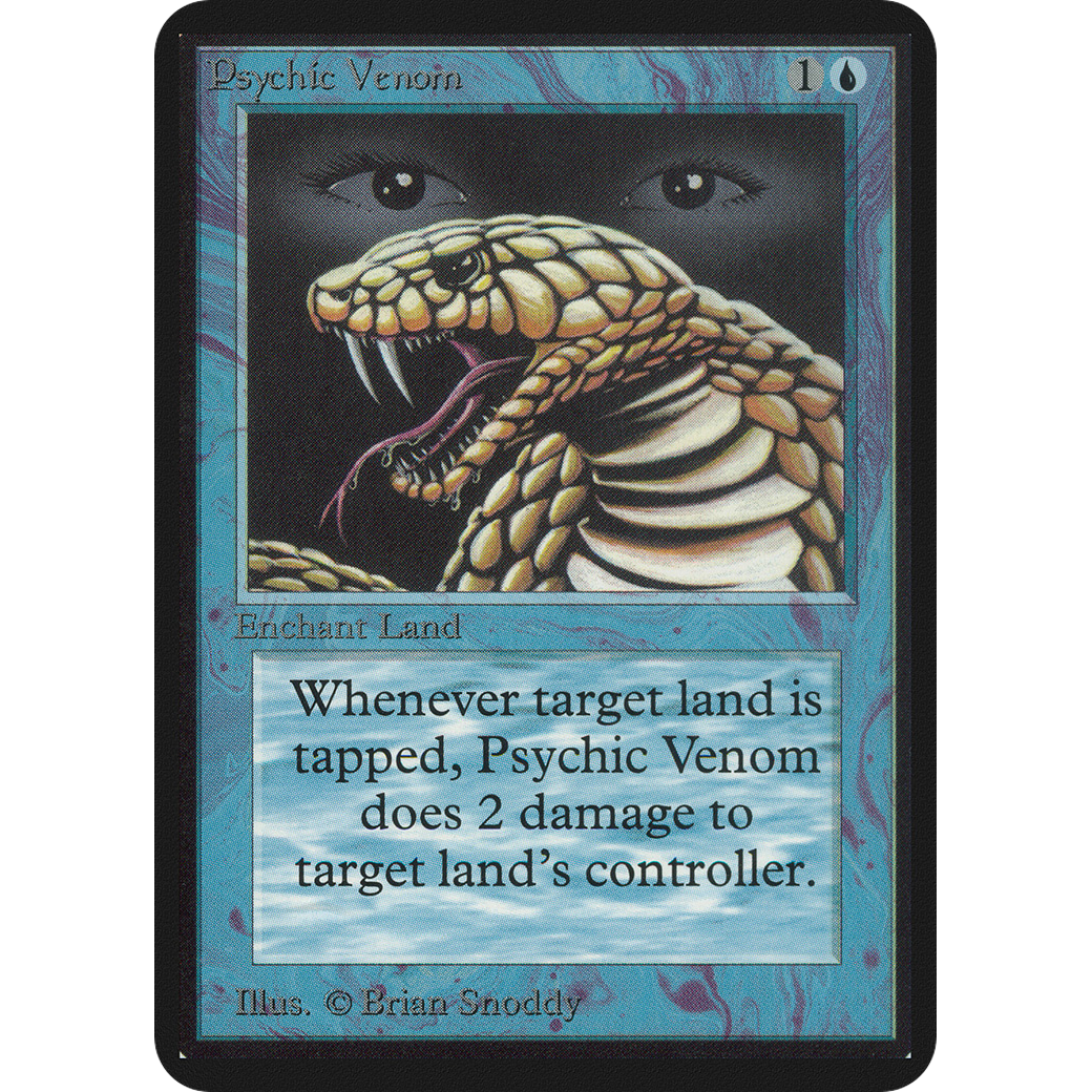 MTG Singles - Psychic Venom - Alpha - NM
